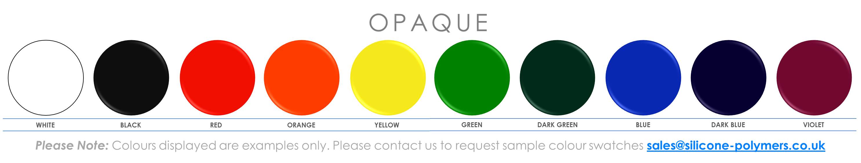 Opaque and Translucent Colour Swatches